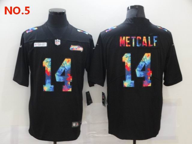 Men's Seattle Seahawks #14 D.K. Metcalf Jersey NO.5;